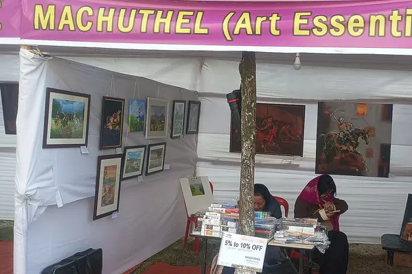 An art exhibition showcasing traditional and modern Meitei paintings and sculptures in Imp