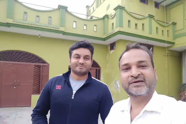Manish Chauhan (Politician) with Mohd Umar Kairanvi